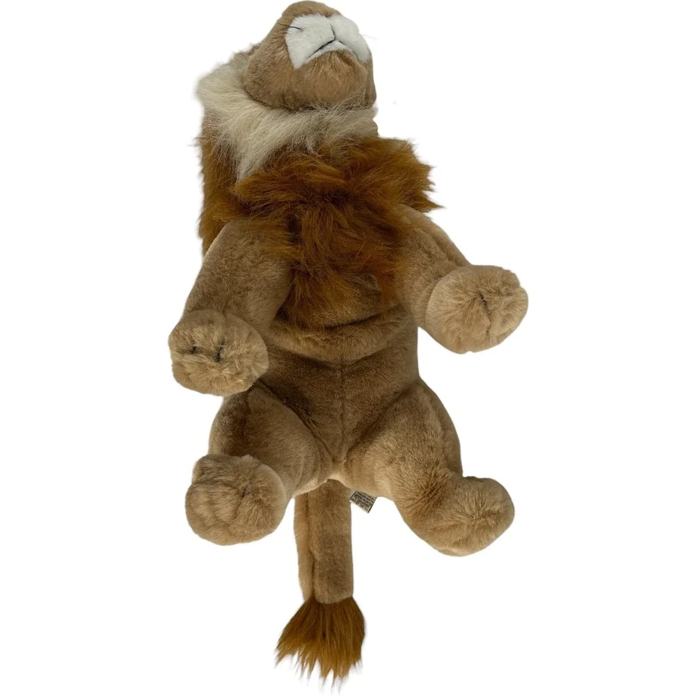 Vintage 1990 Ty Harris the Lion Plush Stuffed Animal Realistic Tan 15